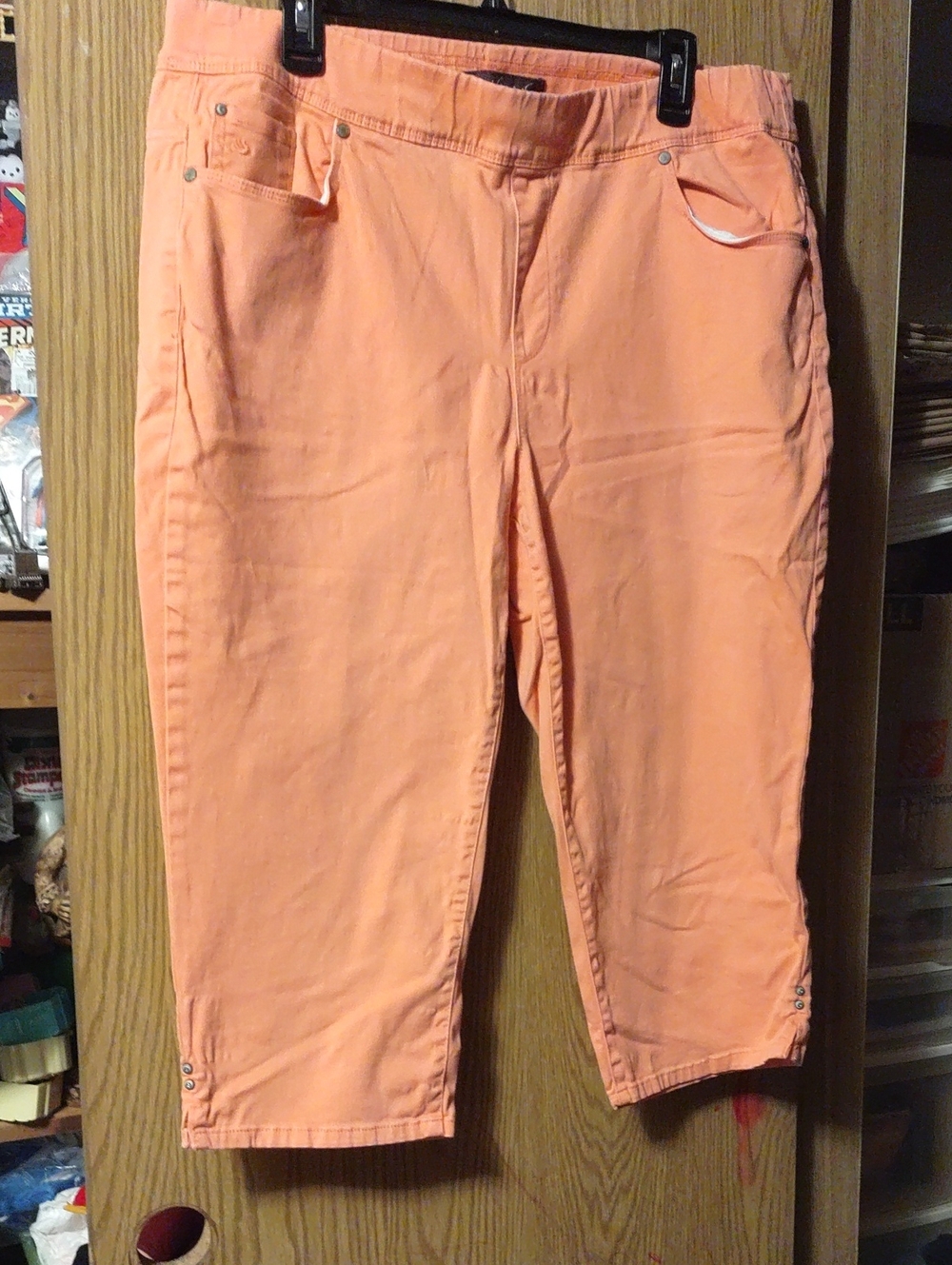 Gloria Vanderbilt Peach Stretch Capri Jeans